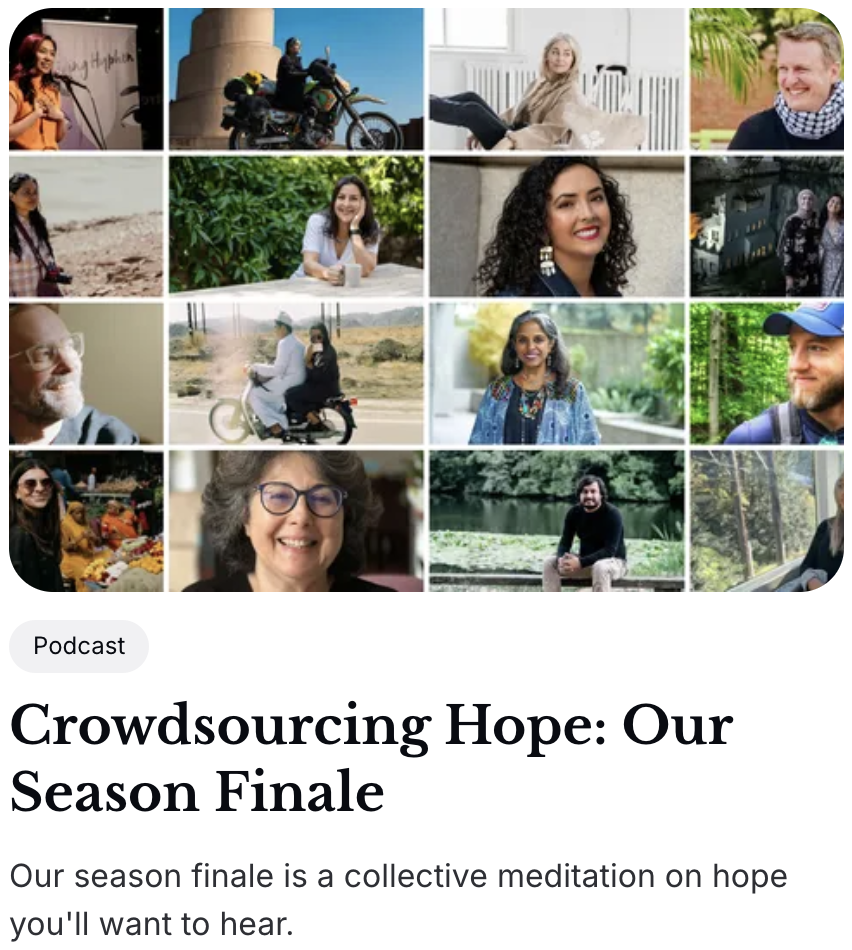 Crowdsourcing Hope